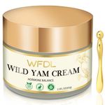 Wild Yam Cream, 2.3 Ounce – Skincare Cream with Natural Ingredients, Lightweight and Nourishing, Includes Applicator