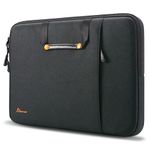 SIMTOP Laptop Sleeve For 13 Inch Macbook Air,Laptop Case Macbook Pro,12.3 Surface Pro 8/X/7+/7/6,Laptop Cover 12.9 iPad Pro,Dell Xps 13,Waterproof Ykk Zipper Bag PolyesterÂ…,Black