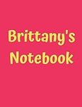 Brittany’s Notebook: Pink Cover, Co