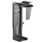 PrimeCables Under Desk and Wall PC Mount with Height and Width Adjustment, 360° Swivel for Under Desk Computer Case Holder