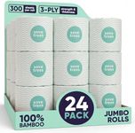Save Trees Bamboo Toilet Paper -24 Rolls Of Septic Safe Organic Toilet Paper 3-ply, 300 Sheets Per Roll - PFAs Free, FSC Certified, Plastic & Chemical Free - For Home, Boat & RV Use