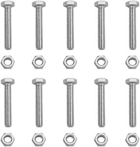 10 Pcs1 9H1914 Shear Bolts M40333 Nuts Fit for John Deere Many Models of Riding Lawn Equipment and Implements,for John Deere 46", 47", 54" Tractor Snow Blowers