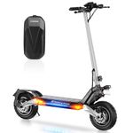 CIRCOOTER 1600W Electric Scooter Adult Dual Motor 60 KM Cruising Range, 45 KM/H Top Speed, Dual Suspensions & 11" Off-Road Tires, 360°Lighting Foldable Commute E Scooter for Adults, Max Load 330LBS
