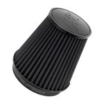 K&N RU-3101HBK Universal Clamp-On Air Filter: Round Tapered; 6 in (152 mm) Flange ID; 7.5 in (191 mm) Height; 7.5 in (191 mm) Base; 5.25 in (133 mm) Top