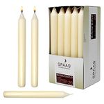 7 Inch Ivory Taper Candles 6 Hour Burning Candle Decorate Your Dinner Wedding Table Dripless and Smokeless Candle Unscented Fits Most candlesticks -20 Pack Household Candles