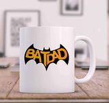 Fathers Day Gifts for Dad "BATDAD" Funny Printed Coffee Mug Gift, Christmas Gift for Daddy