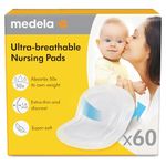 Medela Ultra-Breathable Nursing Pad | 60 Count, Highly Absorbent, Breathable and Discreet for Comfortable Wear