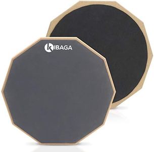 Silent Drum Practice Pad - 12 Inches Double Sided Drum Pad Provides A Great Rebound - Perfect Snare Drum Pad For Quiet Workouts On Snare Drums And On Your Lap