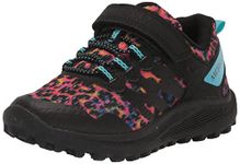 Merrell Kids Girls Nova 3 Hiking Shoe, Rainbow Leopard, 4 M US