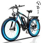 JESRIDER 26" Electric Mountain Bike for Adults, Fat Tire E Bike with 48V 20AH Battery, 21-Speed Front Suspension Ebikes, Dual Hydraulic Disc Brakes Electric Bicycle for Commute & Off Road