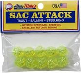 (CHARTREUSE) - Atlas Mike's Sac Attack Imitation Salmon Fishing Bait Eggs (Bag of 10)