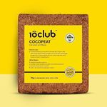 Kraft Seeds by 10CLUB Cocopeat - 5kg Block | Natural Coconut Coir Fibres | Organic Fertilizer for Home Gardening and Potted Plants