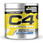 Cellucor C4 Original Beta Alanine Sports Nutrition Bulk Pre Workout Powder for Men & Women | Best Pre-Workout Energy Drink Supplements | Creatine Monohydrate | ICY Blue Razz | 30 Servings