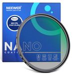 NEEWER 46mm True Colors Polarizer Filter HD Optical Glass Double Sided 30 Layer Nano Coatings Circular Polarizing Filter(CPL) Aluminum Frame/Water Repellent/Scratch Resistant/Anti Fingerprint