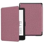 FINTIE Slimshell Case for 6.8" Kindle Paperwhite (11th Generation-2021) and Kindle Paperwhite Signature Edition - Premium Lightweight PU Leather Cover with Auto Sleep/Wake, (Plum)