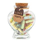 Capsule Letters Message in a Bottle - Cute Things Gifts for Boyfriend/Girlfriend - Love Letter for Anniversary, Birthday,Valentines Day, Mother's Day Gift (Mixed Color 45pcs)