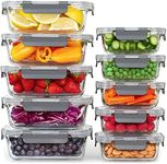 Glass Meal Prep Containers, [10 Pac