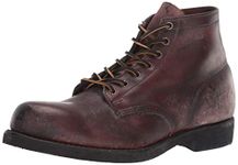 FRYE Men's Prison Lace-Up Boot, Dark Brown, 8 UK