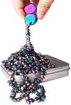 FSFHSJ Mini Magnetic Balls, Over 500 Ferrite Mini Magnets, Fidget Magnetic Ball Toy for Adults, Relieve Anxiety and Stress, Magnetic Ball Toy for Office Desk, Metal Fidget Magnet Putty Gift (Colorful)