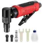 WORKPRO Air Die Grinder with 1/4" and 1/8" Collet, 90 Degree Mini Pneumatic Angle Grinder with Rotation Speed 20000rpm for Polishing, Grinding, Rust Removal