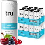 Tru Dream Seltzer, Calming Drinks with Magnesium, GABA, and Chamomile, Tart Cherry Fruit Juice Flavored Sparkling Water, Melatonin Free, Kosher, Gluten Free, Vegan, Low Calories, No Sugar Added Beverages, 12oz (Pack of 24)