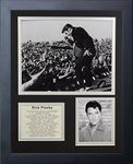 Legends Never Die 16446U Elvis Presley Performing Live Collectible | Framed Photo Collage Wall Art Decor ,Black,- 12"x15"