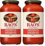 Rao's Arrabbiata Sauce | Spicy Italian Pasta Sauce | No Added Sugar | Keto Friendly | Slow-Simmered with Crushed Red Pepper & 100% Italian Tomatoes | 660g (Pack of 2)