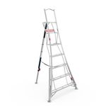 Henchman 8ft. (2.4m.). 3 Leg Adjustable Platform Tripod Ladder with a 150KG Load Capacity. 5 Year Warranty