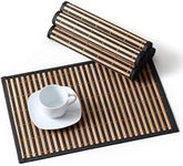 LOVECASA Placemats Set of 6, Bamboo