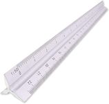 KRAFTMASTERS Triangle Scale Architect Engineer Technical Ruler Student Education. Drawing tools Measuring ruler Teaching Equipment (Size=15cm).