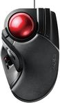 ELECOM Trackball Mouse Wired Large Ball 8 Button with Tilt Function LL Size [Black] M-HT1URXBK (Japan Import)