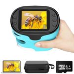 1000X Pocket Microscope for Kids - 4K 2.0" Screen, Digital Mini Scope with Slides Kit, Rechargeable Lab Handheld Portable Microscopes for Kids 4-12 Students Teens