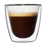 Villeroy & Boch Vivo CY0303 80 ml Double Walled Small Glasses – Set of 2, Borosilicate Glass, Heat Proof, Lightweight, Dishwasher Safe, Mouth Blown, Practical, Classic, Espresso