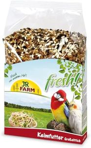 JR FARM Aliment germé | 1 kg | Aliment complémentaire pour Grandes perruches | Une Variation croquante de graines germées de qualité | avec de Nombreux nutriments naturels