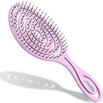 Ninabella Detangling Hair Brush for Women, Men & Children - Does not Pull on Hair - Recycled Hair Straightening Brushes for Straight, Curly & Wet Hair - Detangle Hair Brush - Unique Spiral Hairbrush