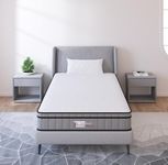 BedStory Twin Mattress, 8 Inch Innerspring Mattress with CertiPUR-US Certified Foam, Medium Feel Hybrid Mattress in a Box, Supportive and Pressure Relieving Single Bed Mattress, 38"x74"x8"