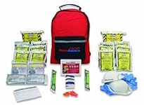 Ready America 70280 72 Hour Emergency Kit, 2-Person, 3-Day Backpack, Includes First Aid Kit, Survival Blanket, Portable Preparedness Go-Bag for Camping, Car, Earthquake, Travel, Hiking, and Hunting, Red