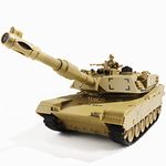 Bvrorere 1:28 RC US MIA2 Army Tank,Remote Control Military Vehicles with Rotating Turret and Sound,9 Channels, Army Toys for Kids Boys,Best Age 6 7 8 9 10 11