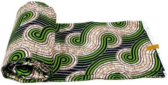 African Fabric Polyester Material for Clothes 6 Yards Ankara Wax Prints Fabrics for Sewing by The Yards