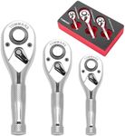 TOMMARS Stubby Ratchet Set, 1/4", 3