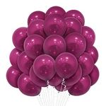 Bealif Purple Balloons, 30 Pcs Balloon Pack 12 Inch Deep Purple Balloons, Pearl Latex Balloons for Women Girls Dark Purple Burgundy Birthday Party Wedding Baby Shower Decoration