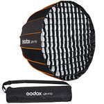 Godox QR-P70 27.6Inch 70CM Portable Quickly Fast Installation Deep Parabolic Softbox，with Front & Inner Diffuser for Godox SL-60W VL150 VL300 UL150 SL150WII SL200WII SZ150R SZ200BI (with Fabric Grid)