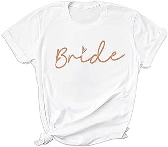 WOOD MEETS COLOR T-Shirt Mujer, Camiseta Novia, Camiseta Las Mujeres de separación Soltero, Camiseta Novia del Equipo para Mujeres(Bride White M)