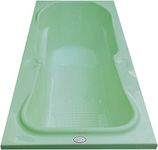 MADONNA Rex Rectangular Acrylic 5.5 feet Fixed Bath Tub - Green