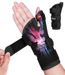 TISMOD Wrist Brace Carpal Tunnel with Thumb Support, Night Adjustable Thumb Spica Splint Right Left Hand,Wrist Guard Stabilizer for Arthritis,Tendonitis,syndrome,De Quervain's Tenosynovitis Women Men