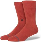 Stance Men's DARK RED L Short Socks, red (dark red), L