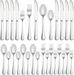 20 Piece Silverware Set Service for