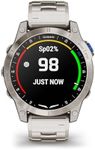 Garmin D2™ Mach 1, Touchscreen Aviator Smartwatch with GPS Moving Map, Aviation Weather, Health and Wellness Features and More, Vented Titanium Bracelet