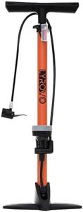 Diswa 160 PSI Portable Road Bike Bicycle Floor Pump Hand Air Pump (Alloy_Steel) Tire Inflator -Orange (Pack of 1)