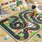 Diysani Kids Rug, Race Track Baby P